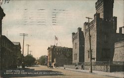 West Third St. Looking West From William St. Postcard