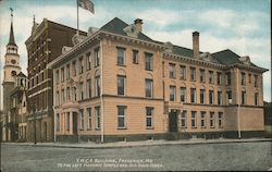 Y.M.C.A. Building, to the Left Masonic Temple and Old Town Clock Frederick, MD Postcard Postcard Postcard