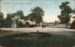 Entrance to Humboldt Park Postcard