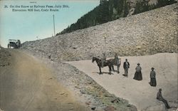 On the Snow at Sylvan Pass Postcard