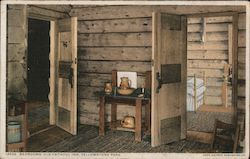 Bedrooms, Old Faithful Inn, Yellowstone Park Postcard