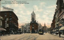 Franklin Square, Junction of Main and South Bridge Streets Postcard