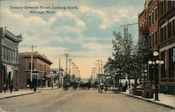 Twenty-Seventh Street, looking South Billings, MT Postcard Postcard Postcard