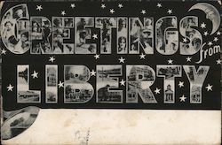 Greetings From Liberty New York Postcard Postcard Postcard