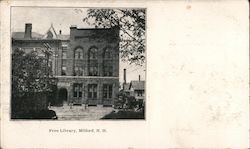 Free Library Milford, NH Postcard Postcard Postcard