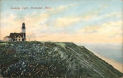 Sankaty Light Nantucket, MA Postcard Postcard Postcard