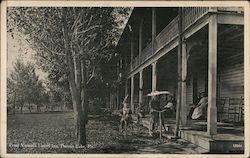 Front Veranda Laurel Inn Pocono Lake, PA Postcard Postcard Postcard