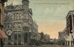 Ohio Street, North from Fourth Street Postcard