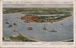 The Chamberlain is Right on the Water Fort Monroe, VA Postcard Postcard Postcard