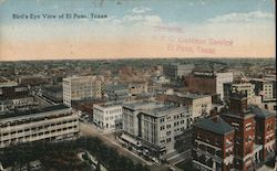 Bird's Eye View of El Paso, Texas Postcard Postcard Postcard