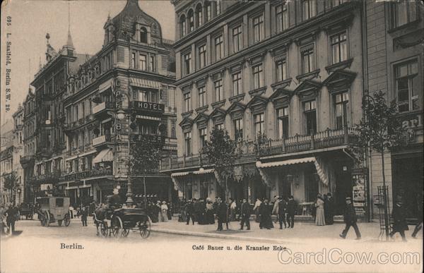 Cafe Bauer and the Kranzler Eck Building Berlin, Germany Postcard