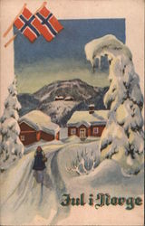 Christmas in Norway Postcard Postcard Postcard