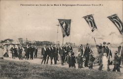 Procession by the Sea in Plounéour-Trez France Postcard Postcard Postcard