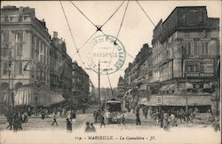 La Canebière Marseille, France Postcard Postcard Postcard