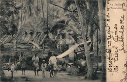 An Indian Homestead Postcard