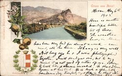 Greetings from Arco! Switzerland Postcard Postcard Postcard