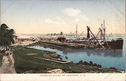 American Docks at Cristobal C. Z. Postcard