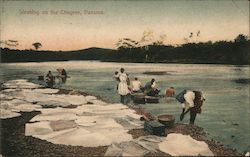 Washing on the Chagres Panama Postcard Postcard Postcard