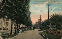 Paseo del Prado por Payret Havana, Cuba Postcard Postcard Postcard