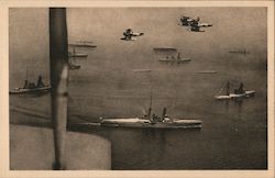 Japanese planes and ships Postcard Postcard Postcard