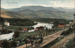 Country Scene in Voss Norway Postcard Postcard Postcard