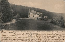 Berghotel und Pension Eulingswiese bei Bad Sachsa am Suedhang, Besitzer August Dreger Postcard