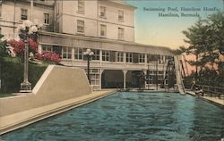 Hotel Swimming Pool Hamilton, Bermuda Postcard Postcard Postcard