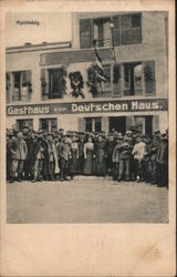 Gasthaus zum Deutschen Haus Montmédy Germany Postcard Postcard Postcard