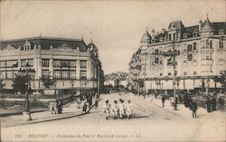 Perspective du Pont et Boulevard Carnot Belfort, France Postcard Postcard Postcard