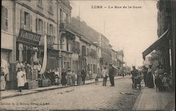 La Rue de la Gare Postcard