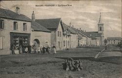 The Main Street Magny-Vernois, France Postcard Postcard Postcard