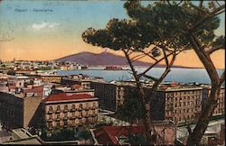 Panorama Naples, Italy Postcard Postcard Postcard