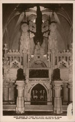 Santo Domingo RD tomb containing remains of Colon. Postcard