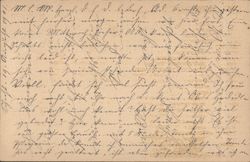 Handwritten correspondence on Kingdom of Wurttemberg card Postcard