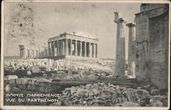 View of the Parthenon Athens, Greece Greece, Turkey, Balkan States Postcard Postcard Postcard