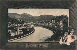 View of Salzburg Austria Postcard Postcard Postcard