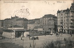 Kettenbrückengasse City Train Station Postcard