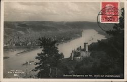 Oberlahnstein - Castle Stolzenfels above the Rhine Valley Postcard