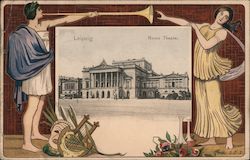 Neues Theater Leipzig, Germany Postcard Postcard Postcard