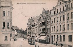 Augsburg - Bürgermeister Fischer Strasse Germany Postcard Postcard Postcard