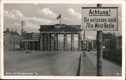 Berlin - Brandenburg Gate Postcard