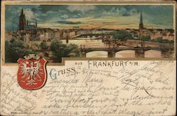 Greetings from Frankfurt on the Main River Postcard