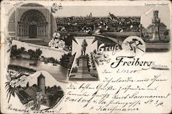 Freiberg - town view Postcard