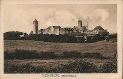 Flensburg - marineschule Postcard