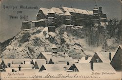 Hellenstein Castle - Best wishes for the New Year! Heidenheim, Germany Postcard Postcard Postcard