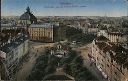 Munich - Karlsplatz Germany Postcard Postcard Postcard