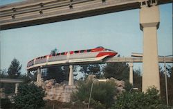 Disneyland Monorail Postcard