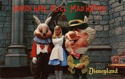 March Hare, Alice, Mad Hatter Anaheim, CA Postcard Postcard Postcard