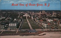 Aerial View of Ocean Grove, N.J. Postcard