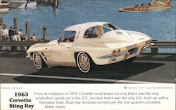 1963 Corvette Sting Ray Cars Postcard Postcard Postcard